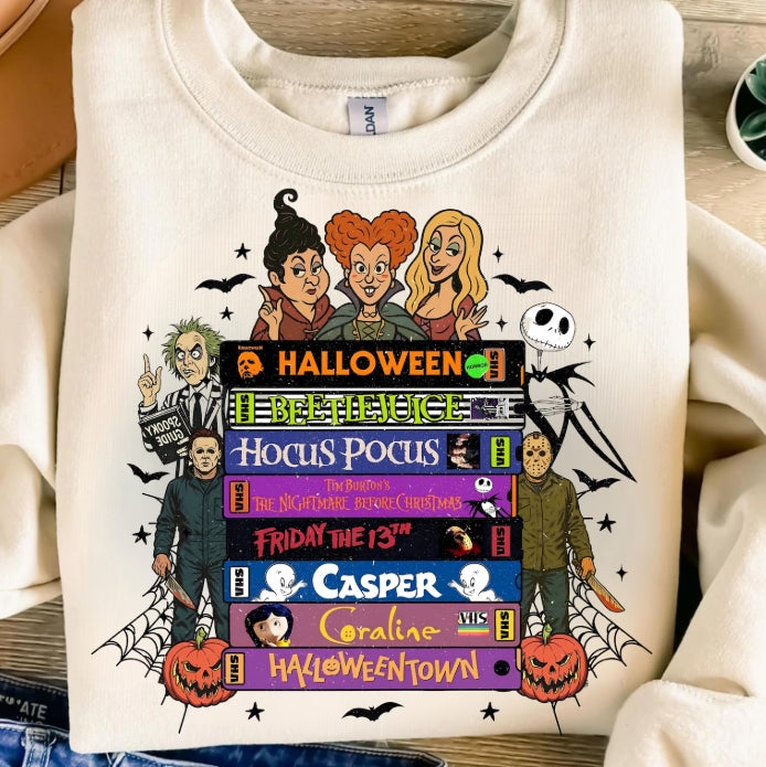 VHS Halloween Stack Tee