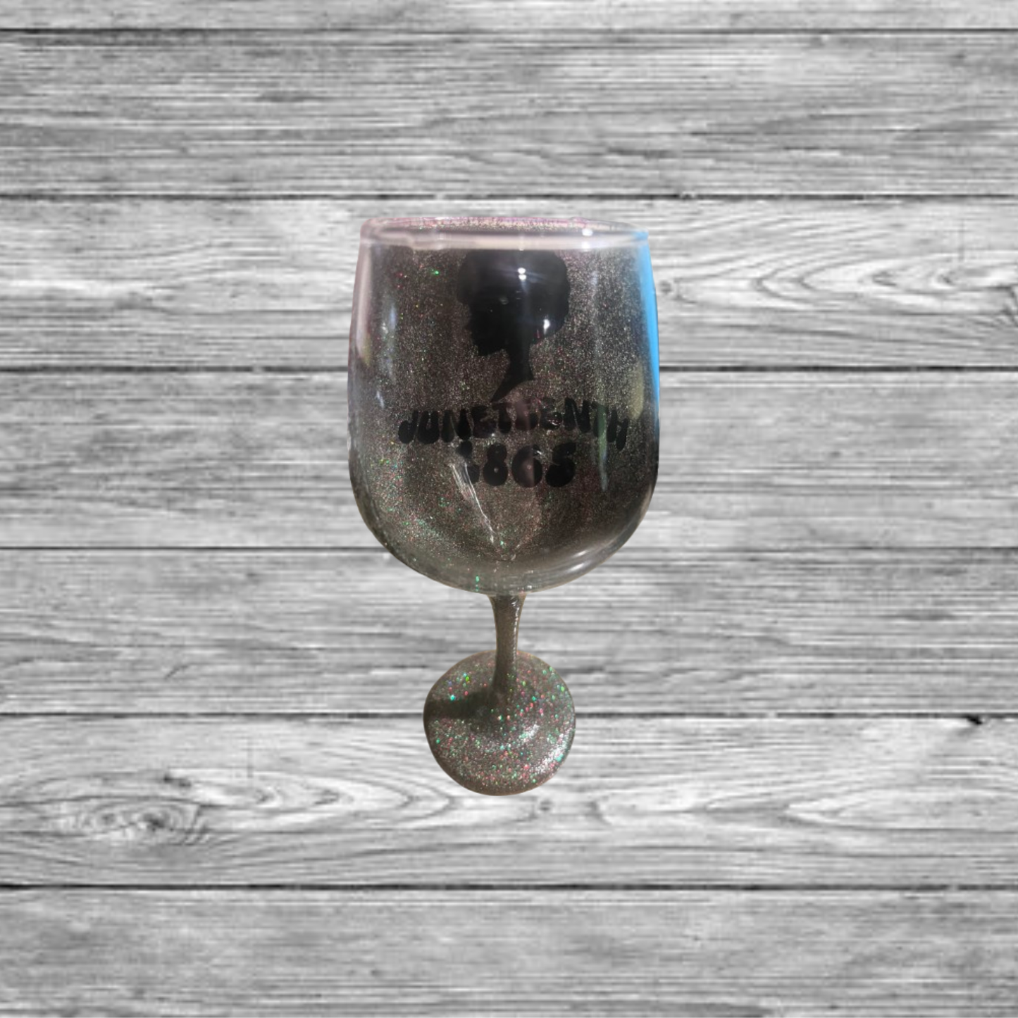 Gold Juneteenth Glass